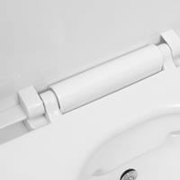 vidaXL Hangend toilet randloos met bidetfunctie keramiek wit