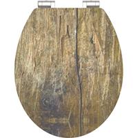 eisl Holzkern WC-Sitz GREY STEEL, mit Absenkautomatik , 80523