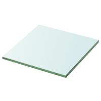 vidaXL Schappen 2 st 30x25 cm glas transparant