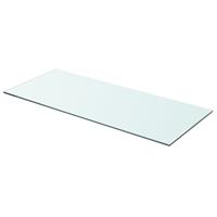 vidaXL Schappen 2 st 70x30 cm glas transparant