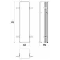 emco asis module plus, WC-Modul - Unterputzmodell, mit Fach für WC-Papier und integrierter Toilettenbürstengarnitur, Türanschlag rechts - 975611007