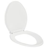 vidaXL Toiletbril soft-close met quick-release ontwerp wit