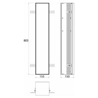 emco asis module plus, WC-Modul - Unterputzmodell, mit Fächern für Reserverolle oder Feuchtpapierbox, WC-Papier und integrierter Toilettenbürgengarnitur,