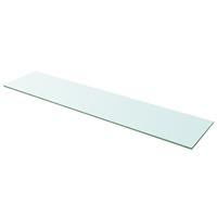 vidaXL Schappen 2 st 110x25 cm glas transparant