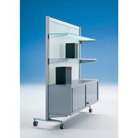 Opbergkast met schuifdeuren, B 964 x D 340 x H 380 mm