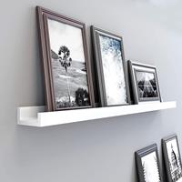 SONGMICS Zwevende fotobalk wit