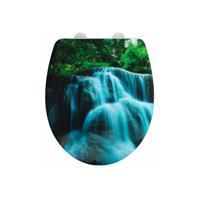 wenko WC-Sitz Hochglanz Acryl Waterfall