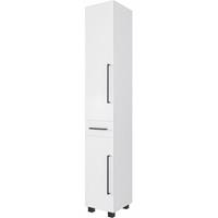 lomadox Badezimmer Hochschrank MANLY-03 weiß B/H/T: 30/185/35 cm - 