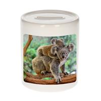 Bellatio Dieren koala foto spaarpot 9 cm jongens en meisjes - Cadeau spaarpotten koalaberen liefhebber