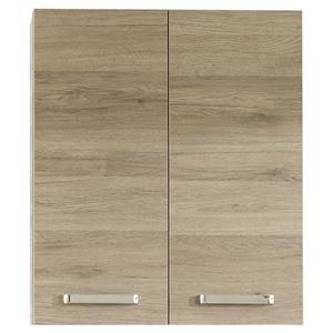 lomadox Badezimmer Hängeschrank OSTENDE-66 in Sanremo Eiche Terra quer Nb. - B/H/T: 60/70/20cm - 