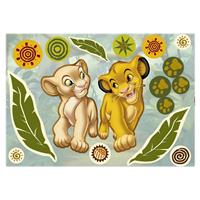Klebefieber Wandtattoo Kinderzimmer Disney - Der König der Löwen - Simba und Nala