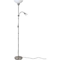 Vloerlamp met leeslamp Halogeen E27 60 W Brilliant Darlington IJzer