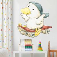 Klebefieber Wandtattoo Kinderzimmer Steinbeck - Schnaddeldatz auf dem Skateboard