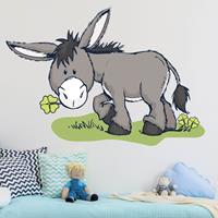Klebefieber Wandtattoo Kinderzimmer NICI - Esel mit Klee