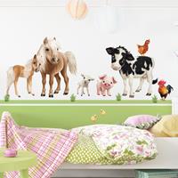 Klebefieber Wandtattoo Kinderzimmer Animal Club International - Tiere auf dem Bauernhof Set