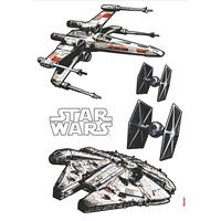 Klebefieber Wandtattoo Kinderzimmer Star Wars - Raumschiffe Set
