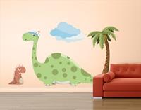 Klebefieber Wandtattoo Kinderzimmer No.MW90 Dinobande Tiny und Bronto