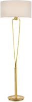 Trio vloerlamp Paris II 160 cm staal/textiel brons/wit