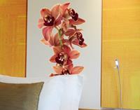 Wandtattoo Blumen No.180 Orchidee Rot II