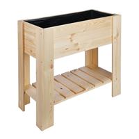 VidaXL Plantenbak verhoogd 92x41x80 cm grenenhout