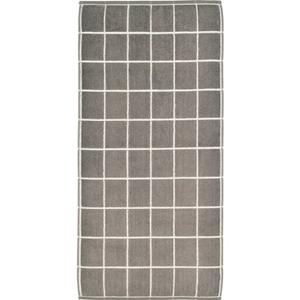 Ross Handtücher Überkaro 9032 flanell - 85 grau Gr. 75 x 140