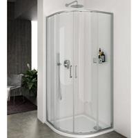Lacus Douchecabine Vulcano Evo Kwartrond Helder Glas Aluminium Profiel Chroom - Douchecabine Vulcano Evo Kwartrond 75x75x200 cm Helder Glas Aluminium