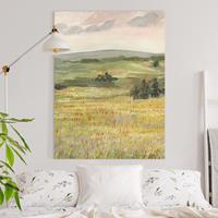 Leinwandbild Natur & Landschaft Wiese am Morgen I