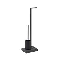 Blomus WC-Rollenhalter MENOTO Toilettenbutler schwarz (schwarz)