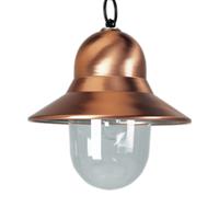 K. S. Verlichting Koperkleurige buiten hanglamp Toscane, zwart