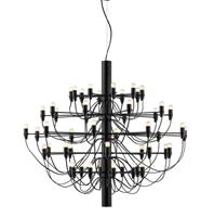 Flos 2097|50 by Gino Sarfatti kroonluchter Ø100 opaal zwart