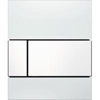 Urinoir Bedieningsplaat TECE Square Glas Wit 10,4x12,4 cm (met witte toetsen)