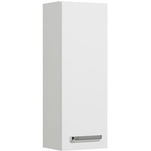 lomadox Badezimmer Wandschrank Hängeschrank WARSCHAU-66 in weiß glänzend - B/H/T: 25/70/20cm - 