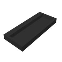 bestdesign Best Design Nero Opera solid surface wastafel 100x42x10cm