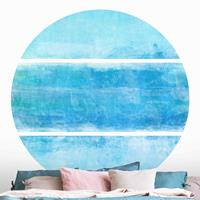 Runde Tapete selbstklebend Colour Harmony Blue