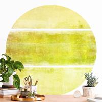Runde Tapete selbstklebend Colour Harmony Yellow