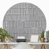 Klebefieber Runde Tapete selbstklebend Betonoptik Beton Ziegeltapete