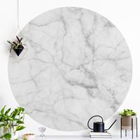 Klebefieber Runde Steintapete selbstklebend Küche Bianco Carrara