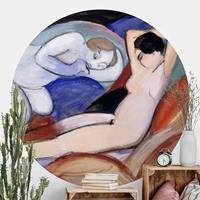 Klebefieber Runde Tapete selbstklebend Franz Marc - Zwei Akte
