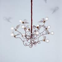 Ingo Maurer Birdie - LED hanglamp, kabel rood