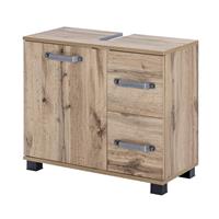 Waschbeckenunterschrank LIMA-04 Wotaneiche, BxHxT: ca. 65,1x59x32cm