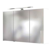 LED Bad Spiegelschrank 100 cm ARLON-03 weiß BxHxT 100x66x20 cm