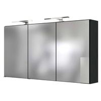 Badmöbel LED Spiegelschrank 120 cm ARLON-03 graphit BxHxT 120x66x20cm