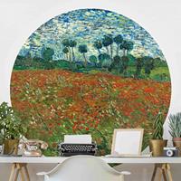 Klebefieber Runde Blumentapete selbstklebend Vincent van Gogh - Mohnfeld