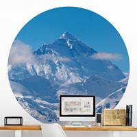 Klebefieber Runde Tapete selbstklebend Mount Everest