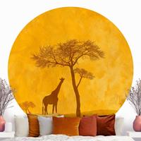 Klebefieber Runde Tapete selbstklebend Amazing Kenya
