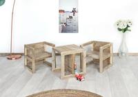 steigerhouttrend Multifunctionele steigerhouten tafel/stoel Benson