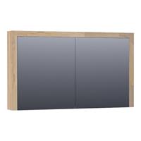 Saniclass Natural Wood spiegelkast 120x70cm 2 deuren hout grey oak 70511