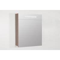 Saniclass 2.0 spiegelkast 60x70x15cm rechtsdraaiend 1 deur met LED verlichting Legno Viola 7236