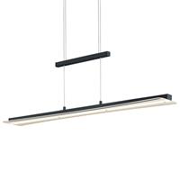 realityleuchten Exklusive led Pendelleuchte smash höhenverstellbar Schwarz matt mit touch Dimmer