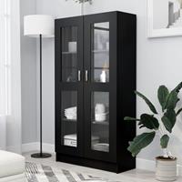 vidaXL Vitrinenschrank  Schwarz